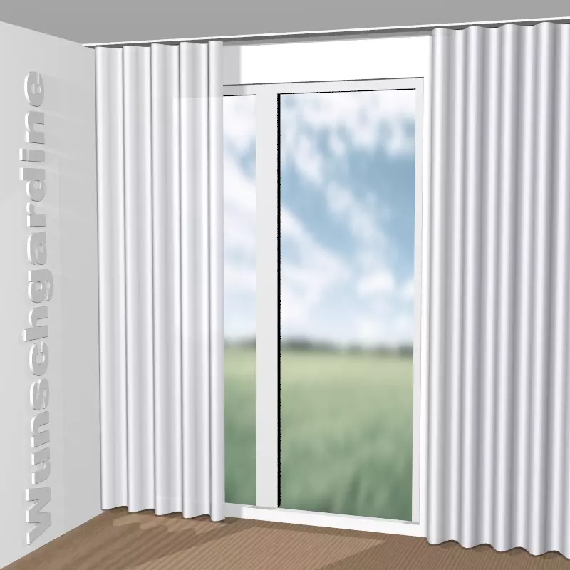 Wellenvorhang aus Canvas Fr GS7000-190