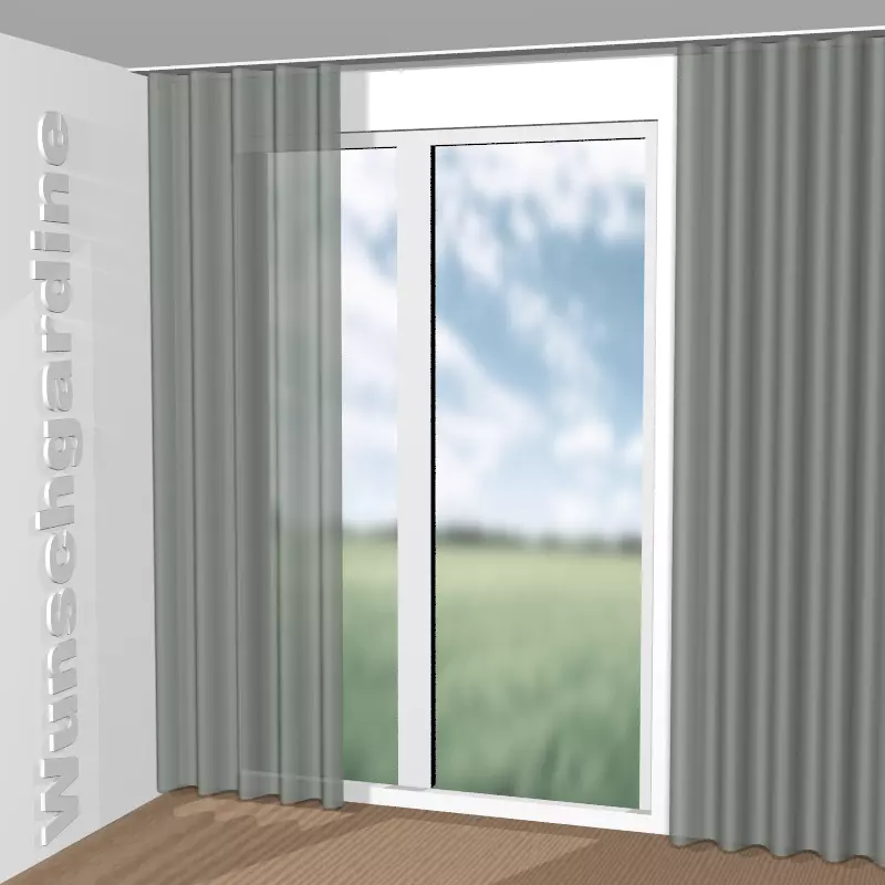 Wellenvorhang aus Carol 1-6780-031