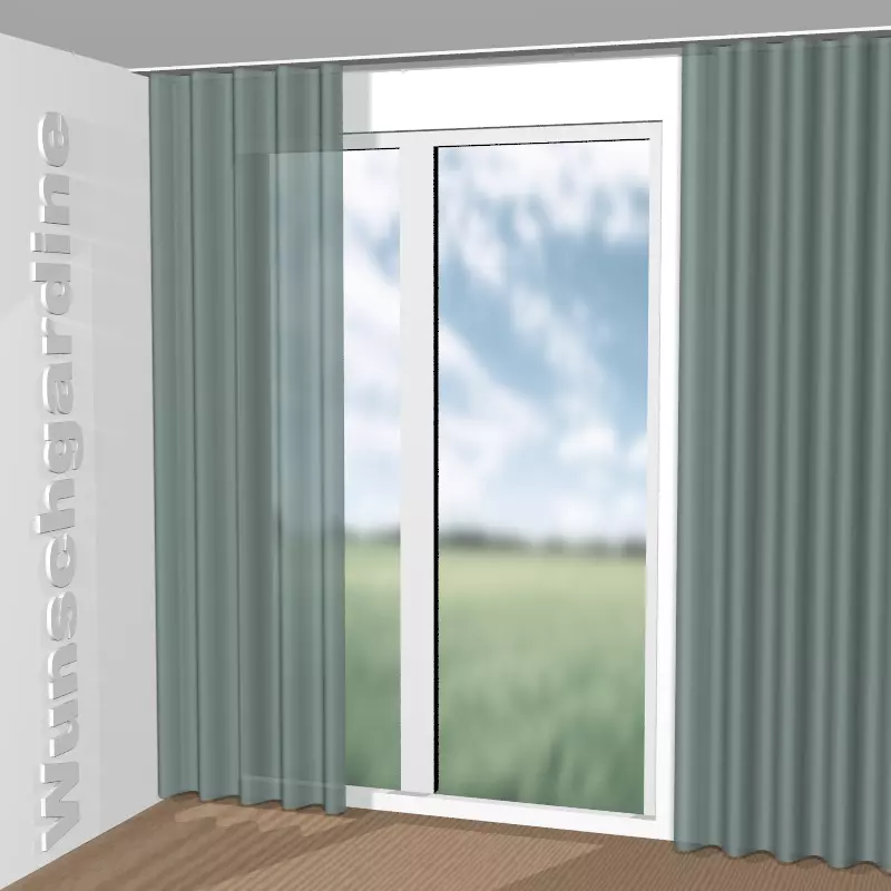 Wellenvorhang aus Carol 1-6780-081