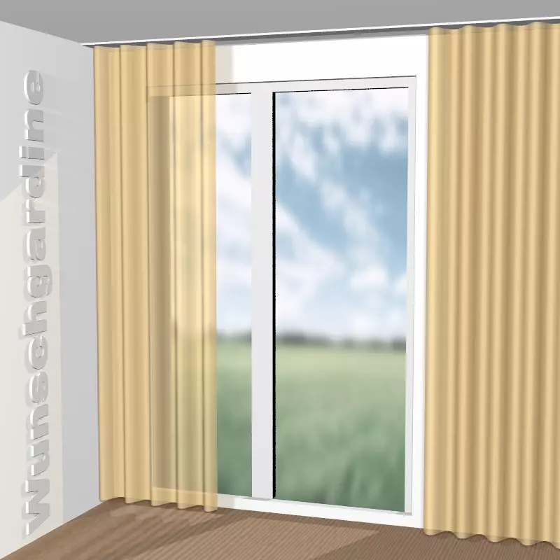 Wellenvorhang aus Castella 1-6824-061