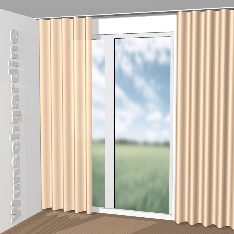 Wellenvorhang aus Cedro 11038-484