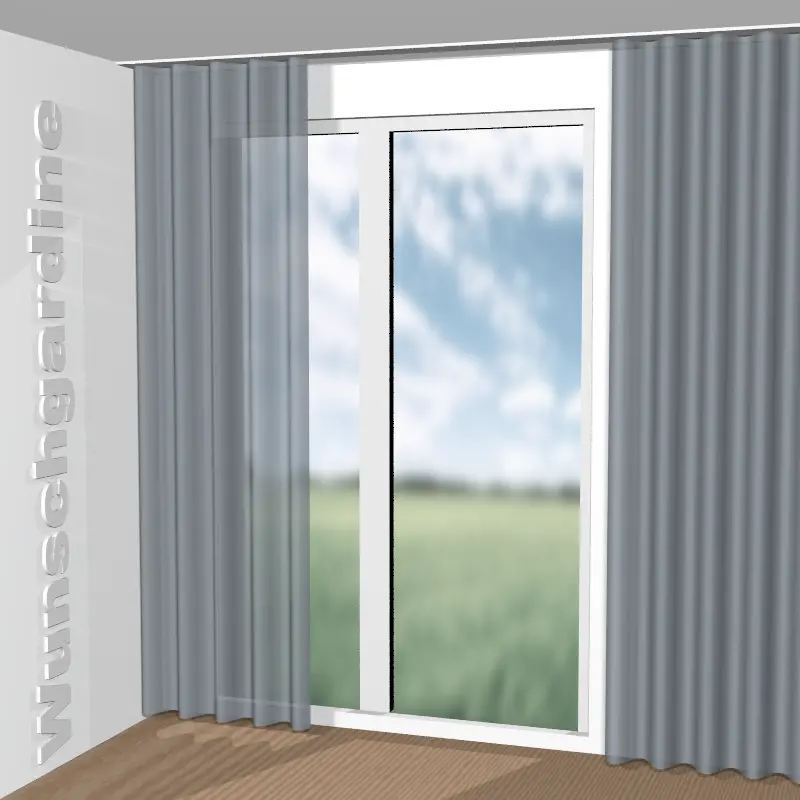 Wellenvorhang aus Charme GS4096-050