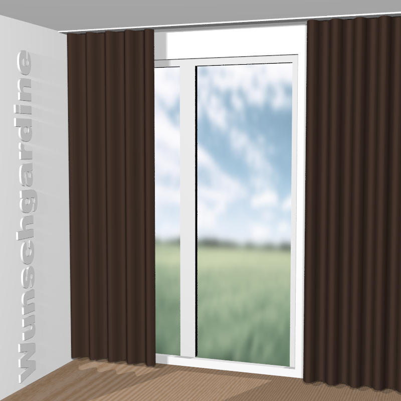 Wellenvorhang aus Chintz 1-6823-022