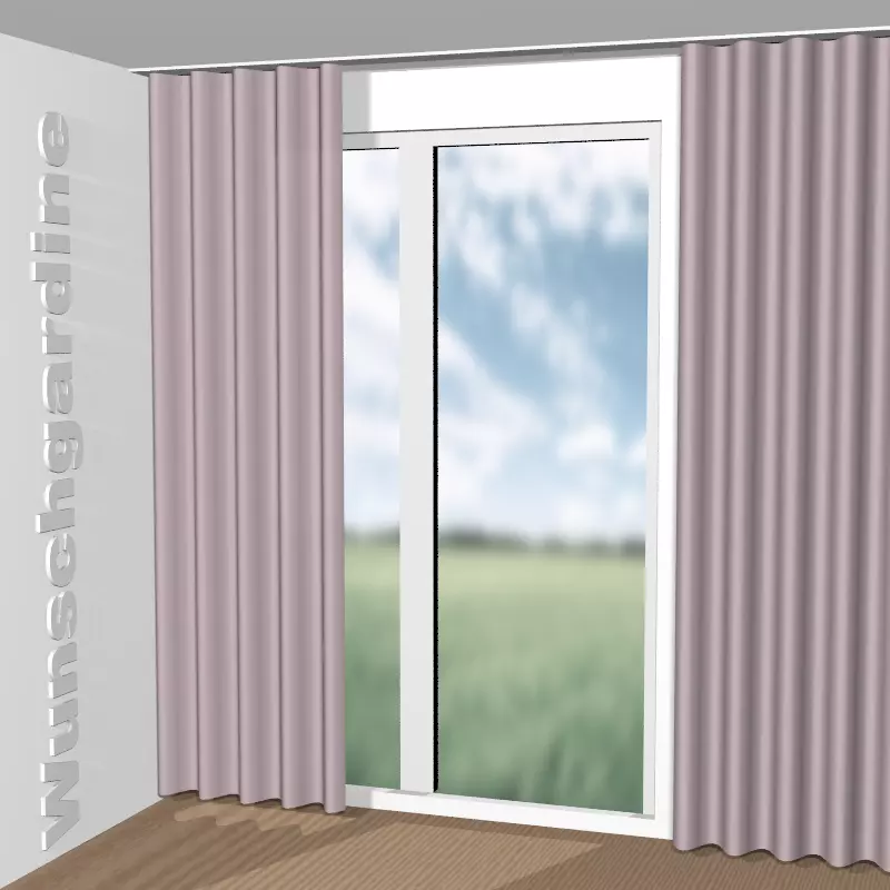 Wellenvorhang aus Chintz 1-6823-068