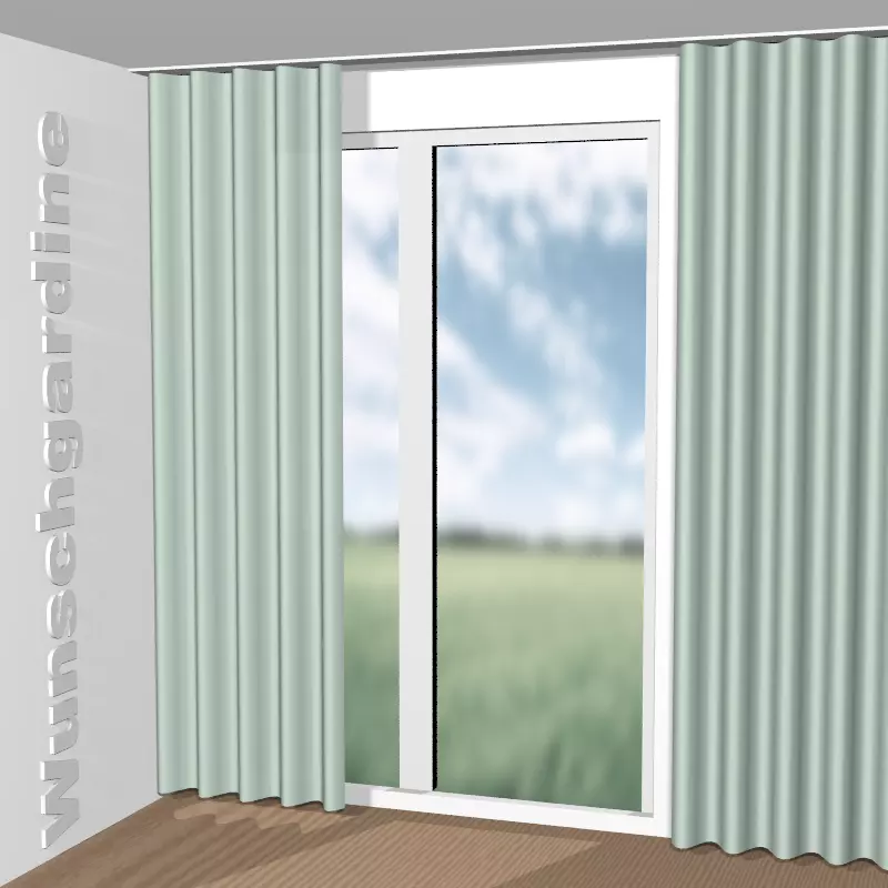 Wellenvorhang aus Chintz 1-6823-082