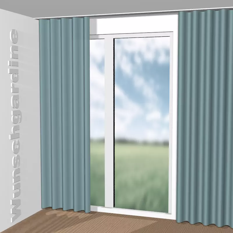 Wellenvorhang aus Chintz 1-6823-084