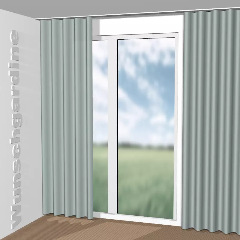 Wellenvorhang aus Chintz 1-6823-085