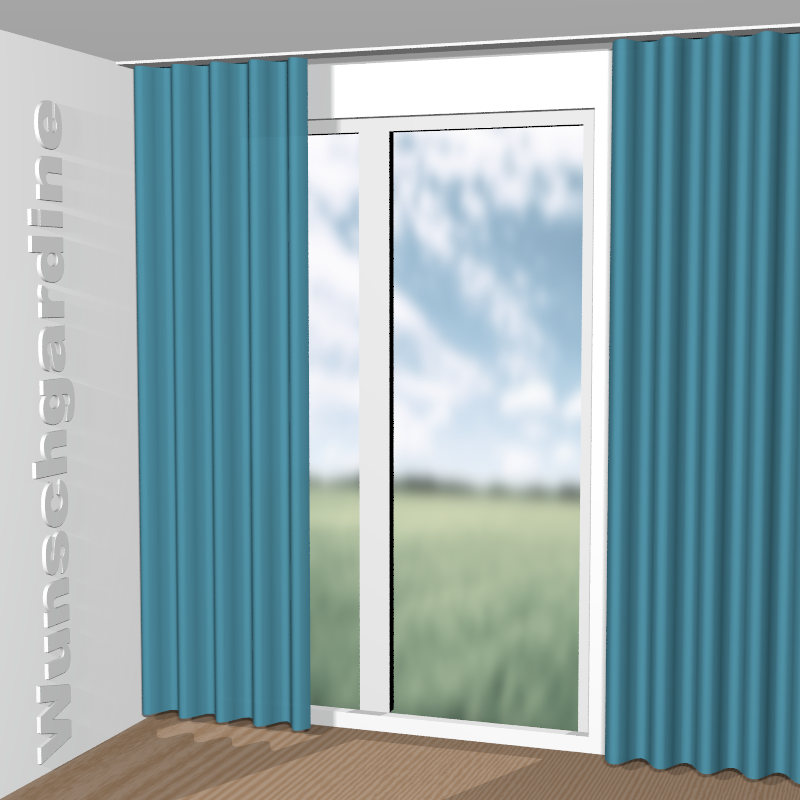 Wellenvorhang aus Chintz 1-6823-086