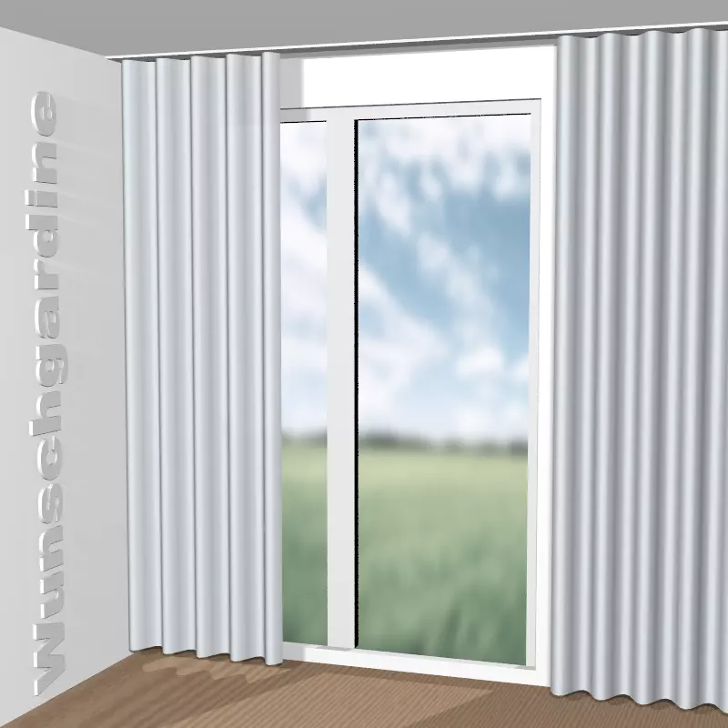 Wellenvorhang aus Chintz 1-6823-091