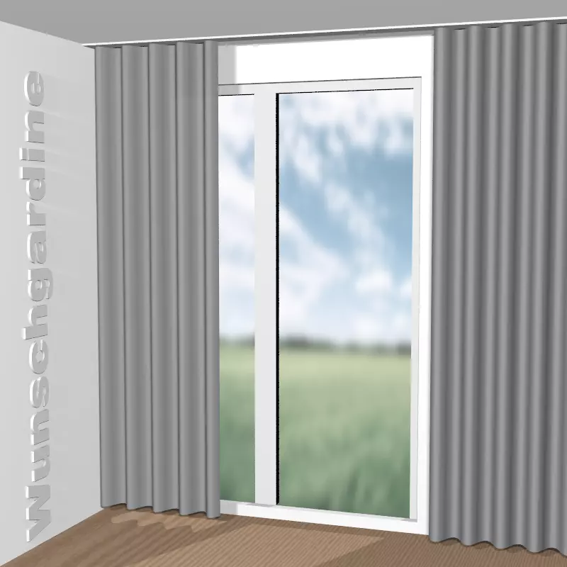 Wellenvorhang aus Chintz 1-6823-092