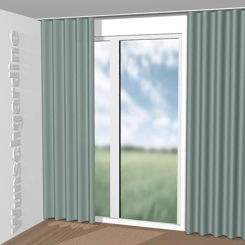 Wellenvorhang aus Chintz 1-6823-180