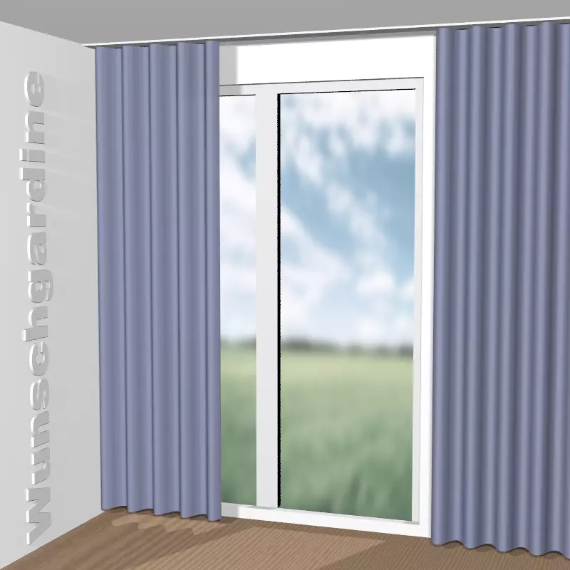 Wellenvorhang aus Chintz 1-6823-182