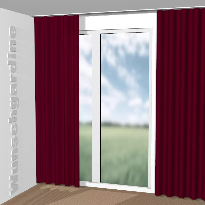 Wellenvorhang aus City Velvet Reloaded CA7832/011