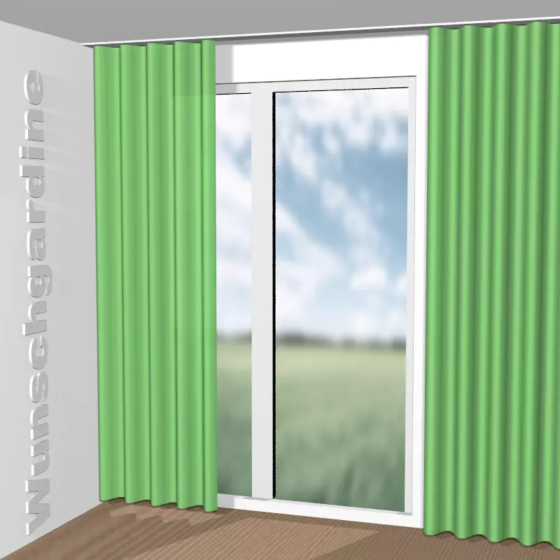 Wellenvorhang aus City Velvet Reloaded CA7832/037