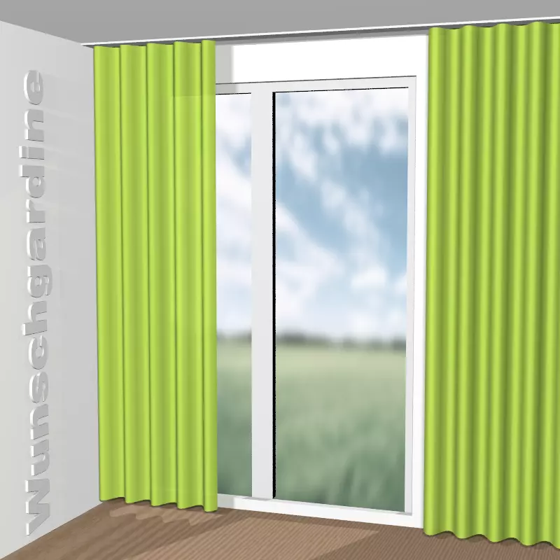 Wellenvorhang aus City Velvet Reloaded CA7832/038
