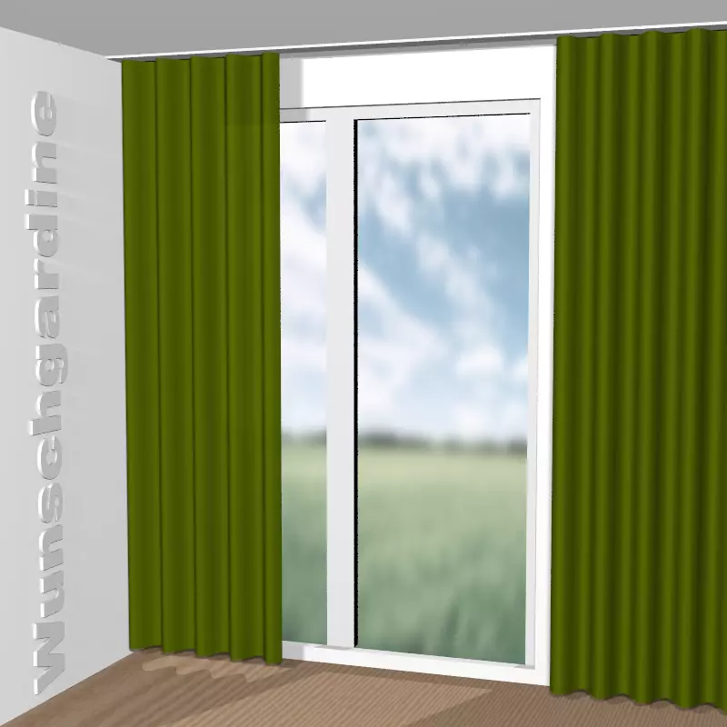 Wellenvorhang aus City Velvet Reloaded CA7832/039