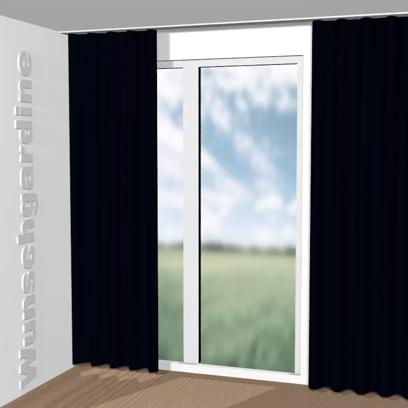 Wellenvorhang aus City Velvet Reloaded CA7832/052