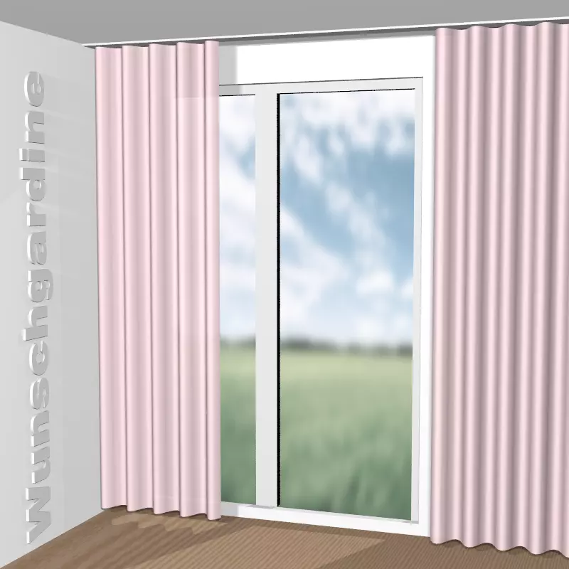 Wellenvorhang aus City Velvet Reloaded CA7832/064
