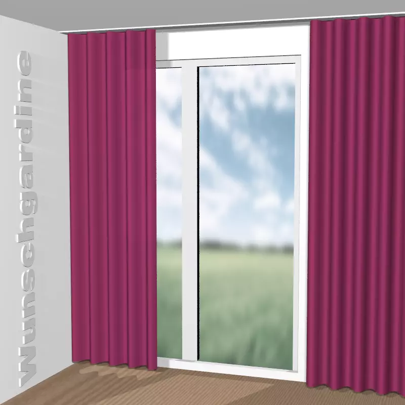 Wellenvorhang aus City Velvet Reloaded CA7832/067