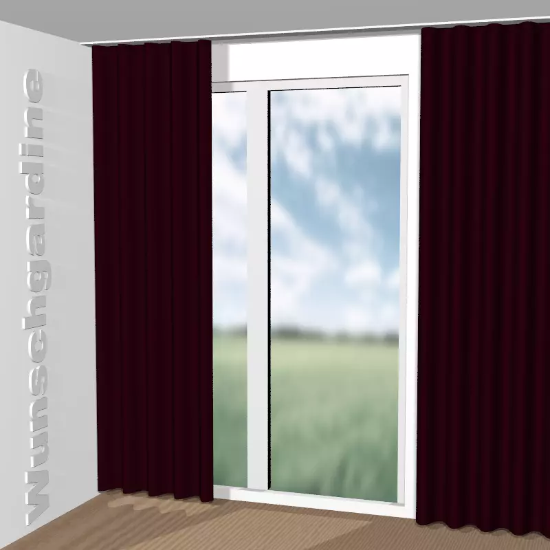 Wellenvorhang aus City Velvet Reloaded CA7832/081