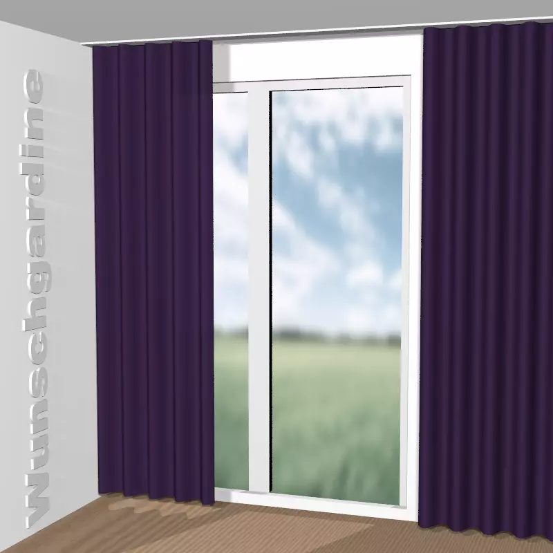 Wellenvorhang aus City Velvet Reloaded CA7832/084