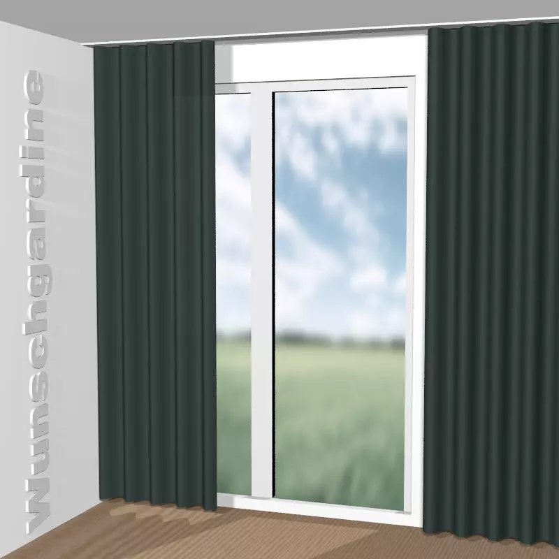 Wellenvorhang aus City Velvet Reloaded CA7832/087
