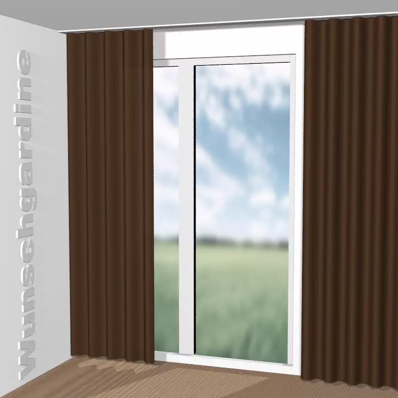 Wellenvorhang aus City Velvet Reloaded CA7832/124