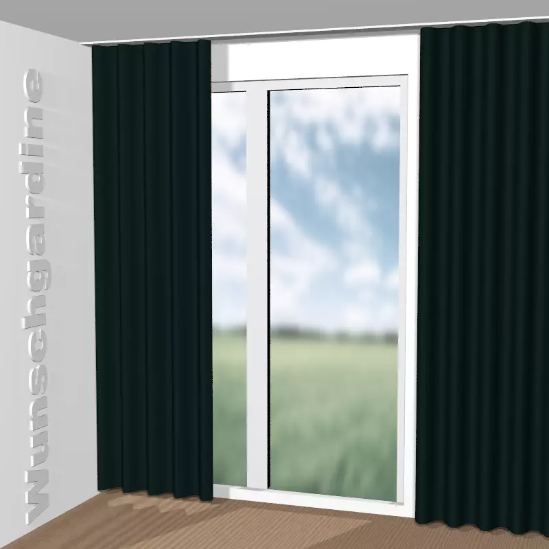 Wellenvorhang aus City Velvet Reloaded CA7832/138