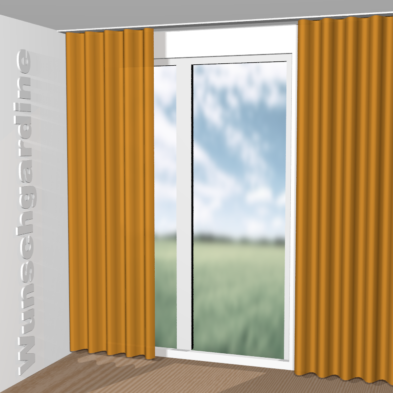 Wellenvorhang aus City Velvet Vol.2 CA7832/140