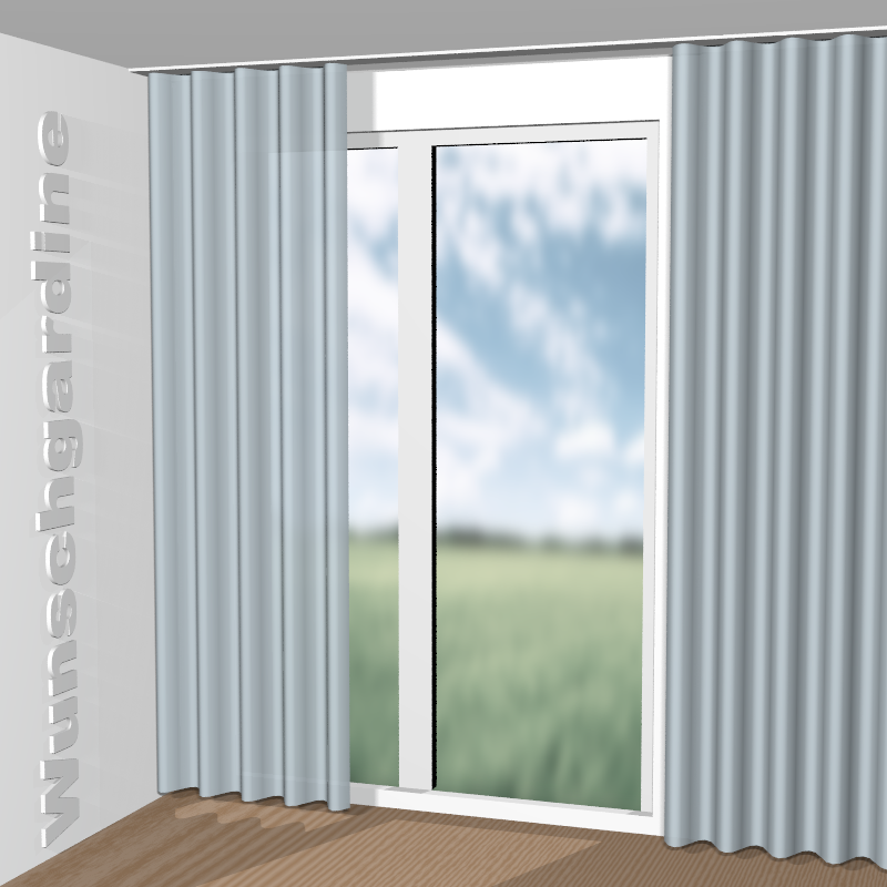 Wellenvorhang aus City Velvet Vol.2 CA7832/150
