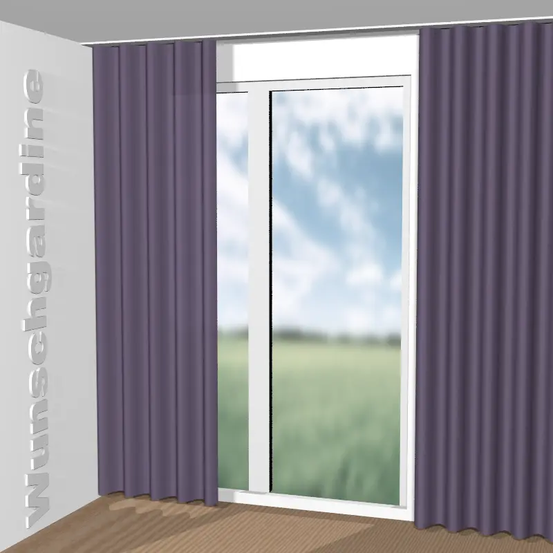 Wellenvorhang aus City Velvet Reloaded CA7832/154