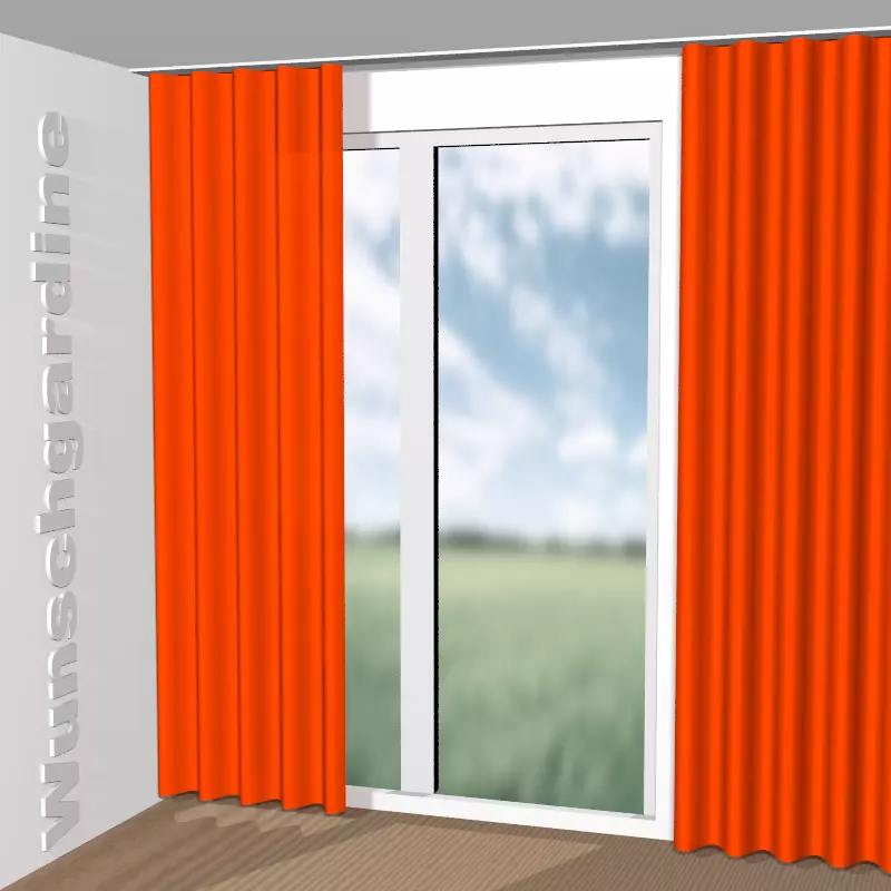 Wellenvorhang aus City Velvet Reloaded CA7832/162