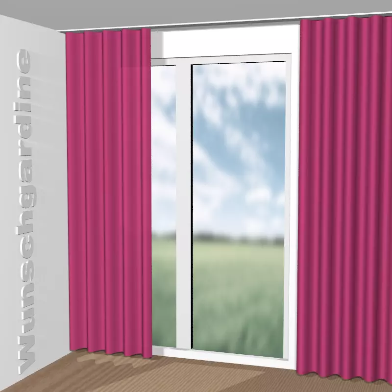 Wellenvorhang aus City Velvet Reloaded CA7832/168