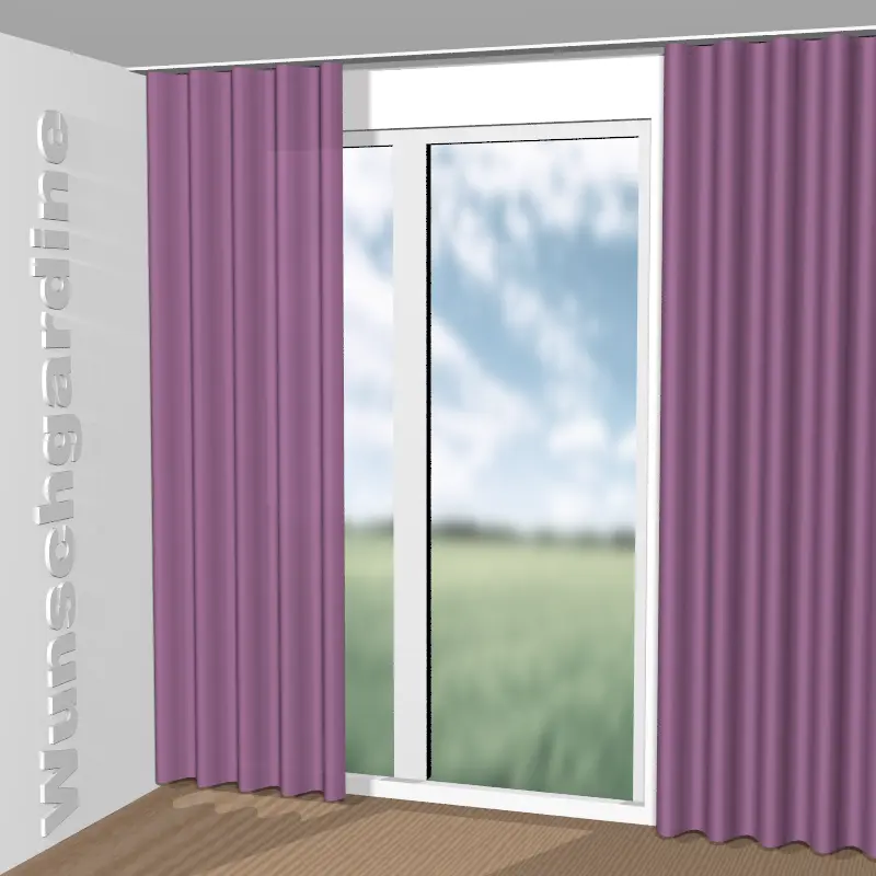 Wellenvorhang aus City Velvet Reloaded CA7832/188