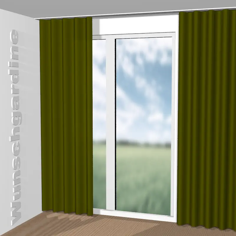 Wellenvorhang aus City Velvet Reloaded CA7832/335