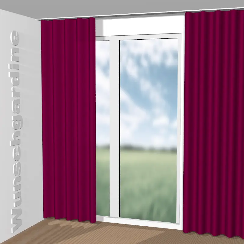 Wellenvorhang aus City Velvet Reloaded CA7832/364