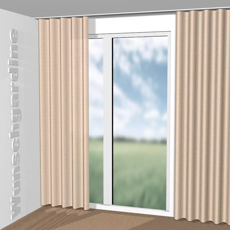 Wellenvorhang aus Clarence CH3041/061