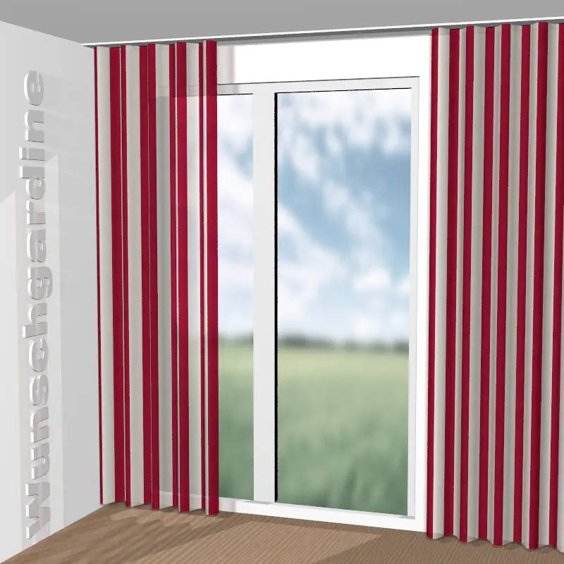 Wellenvorhang aus Colour Stripe JA7120-010
