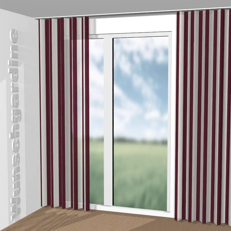 Wellenvorhang aus Colour Stripe JA7120-011