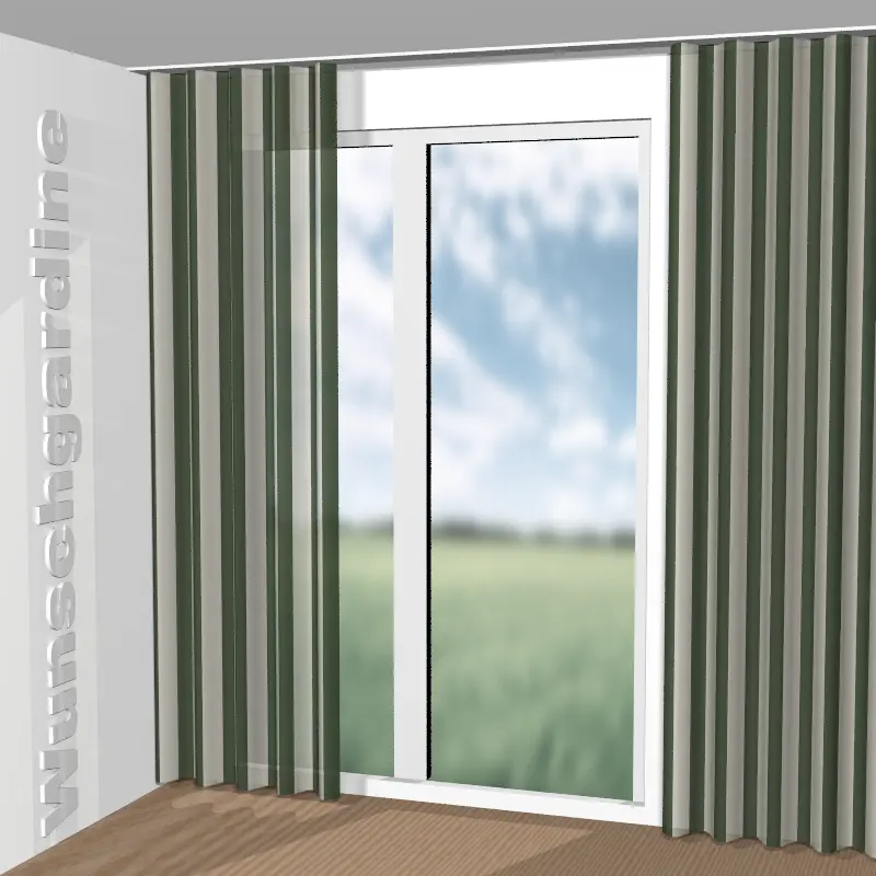 Wellenvorhang aus Colour Stripe JA7120-034