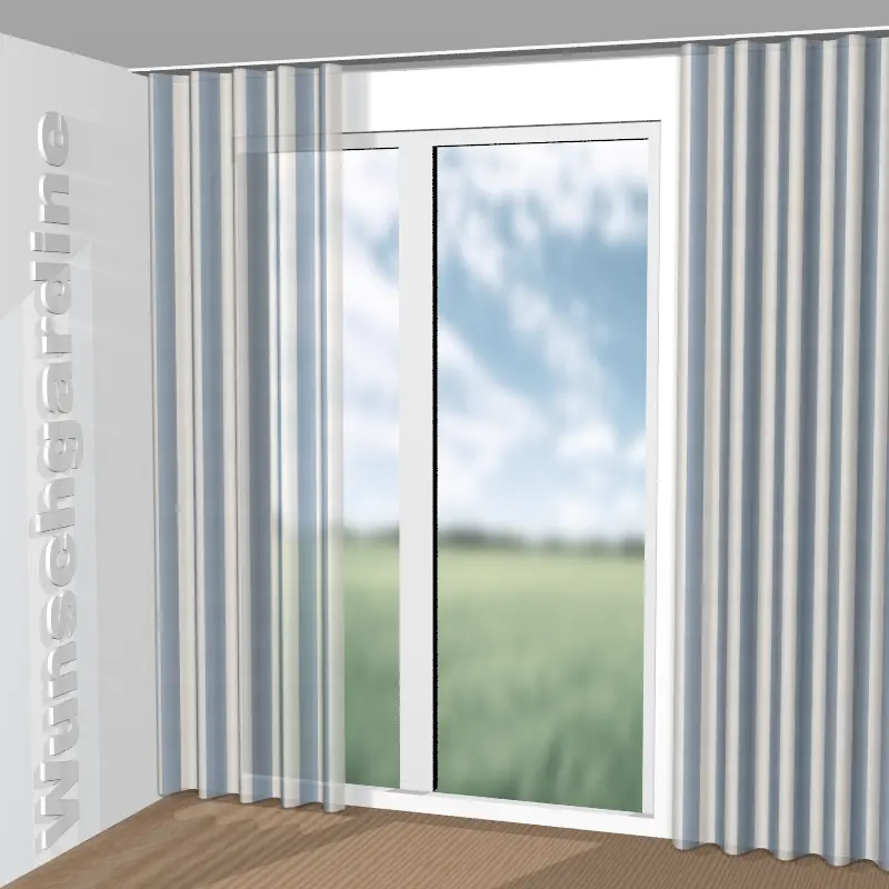 Wellenvorhang aus Colour Stripe JA7120-051
