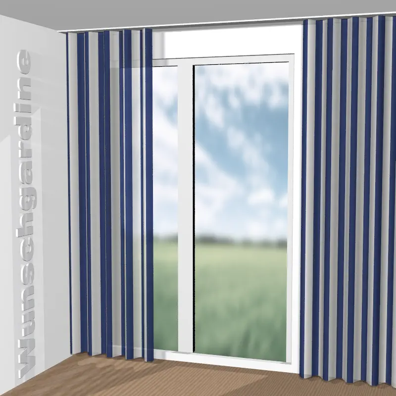 Wellenvorhang aus Colour Stripe JA7120-052