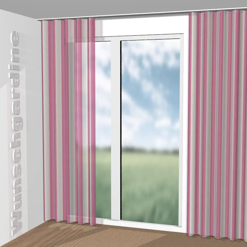 Wellenvorhang aus Colour Stripe JA7120-061