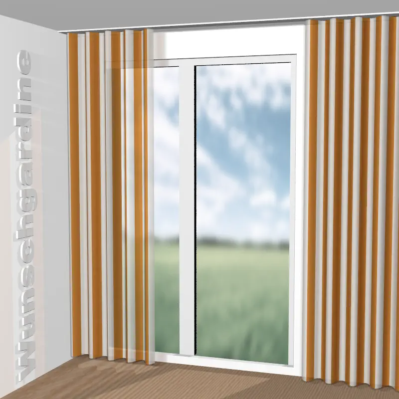 Wellenvorhang aus Colour Stripe JA7120-063