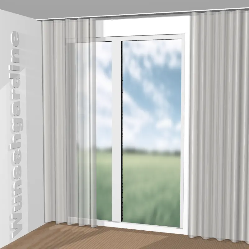 Wellenvorhang aus Colour Stripe JA7120-091