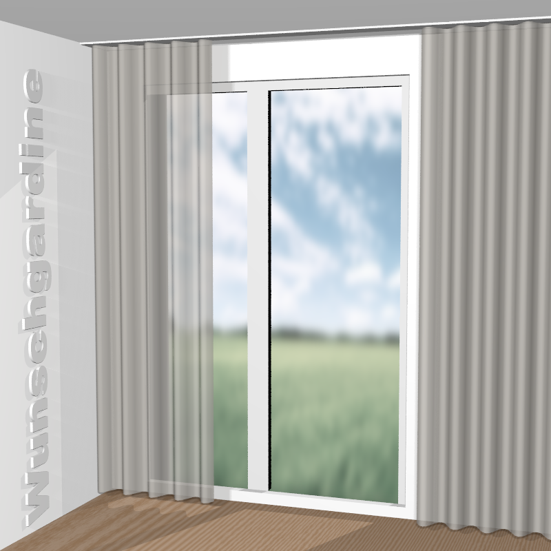 Wellenvorhang aus Cordy JA3020-072