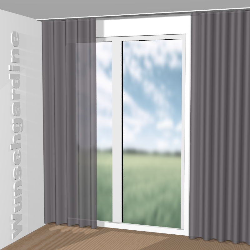 Wellenvorhang aus Cordy JA3020-092