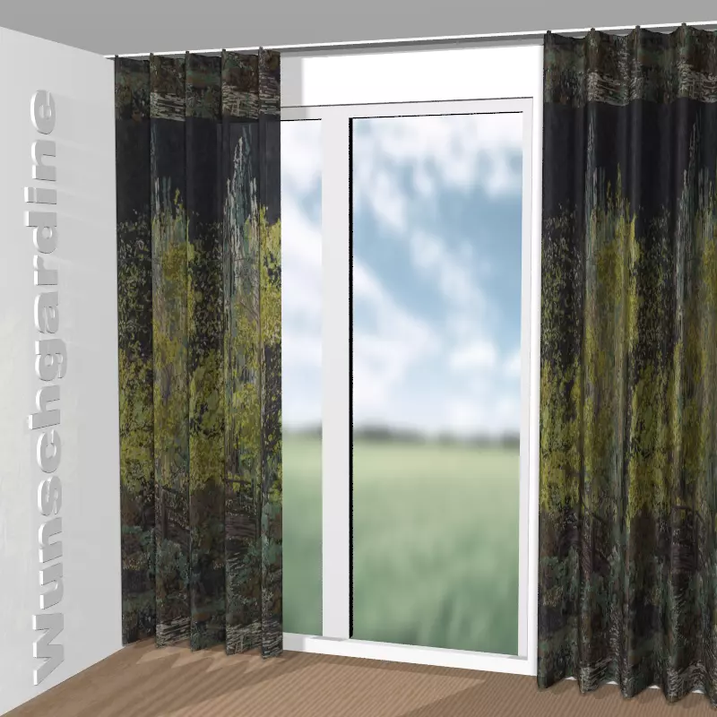 Wellenvorhang aus Cosmic Garden CA1776/030