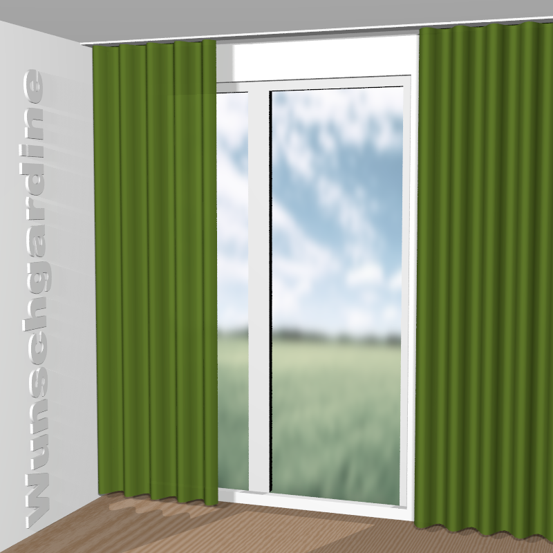 Wellenvorhang aus Crepe Fr JA6195-033