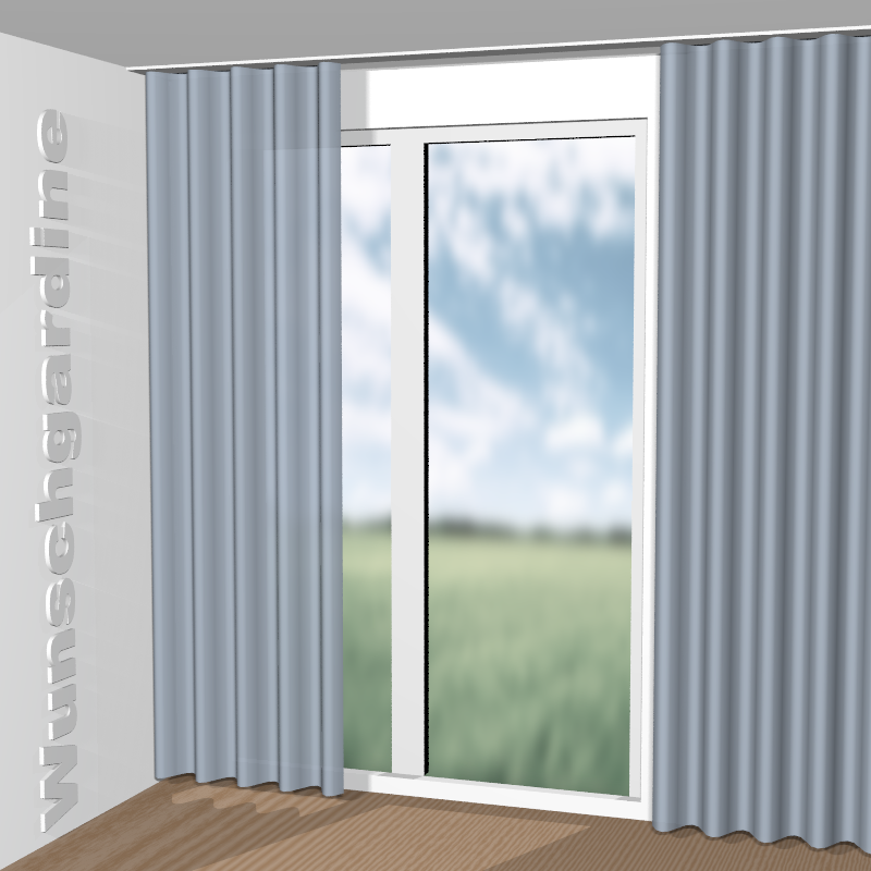 Wellenvorhang aus Crepe Fr JA6195-050